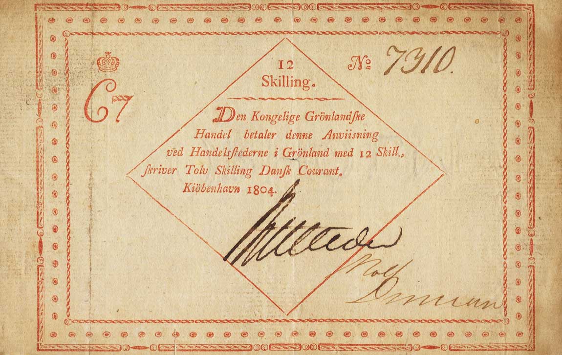 Front of Greenland pA6: 12 Skilling from 1804