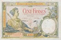 Gallery image for Guadeloupe p16: 100 Francs