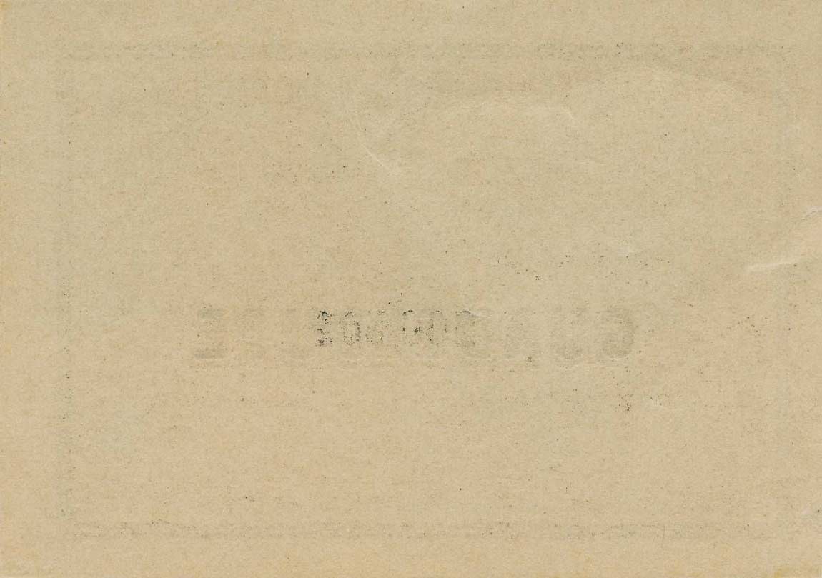 Back of Guadeloupe p1Aa: 1 Franc from 1884
