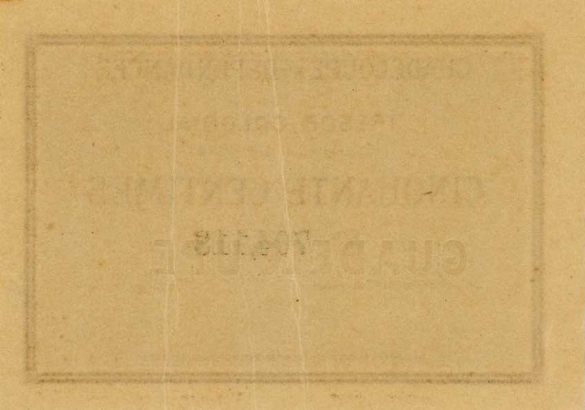 Back of Guadeloupe p1r: 50 Centimes from 1884