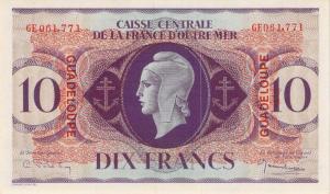 Gallery image for Guadeloupe p27a: 10 Francs