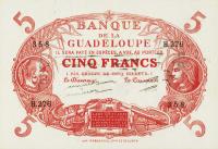 p7d from Guadeloupe: 5 Francs from 1944