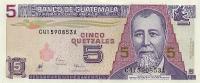 Gallery image for Guatemala p100: 5 Quetzales