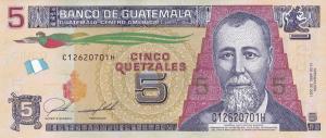 Gallery image for Guatemala p122Ae: 5 Quetzales