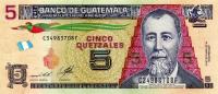 Gallery image for Guatemala p122e: 5 Quetzales