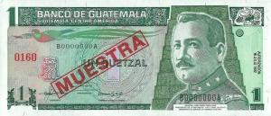 Gallery image for Guatemala p80s: 1 Quetzal