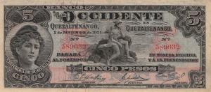 Gallery image for Guatemala pS178: 5 Pesos