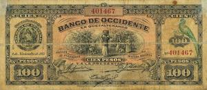 Gallery image for Guatemala pS183a: 100 Pesos