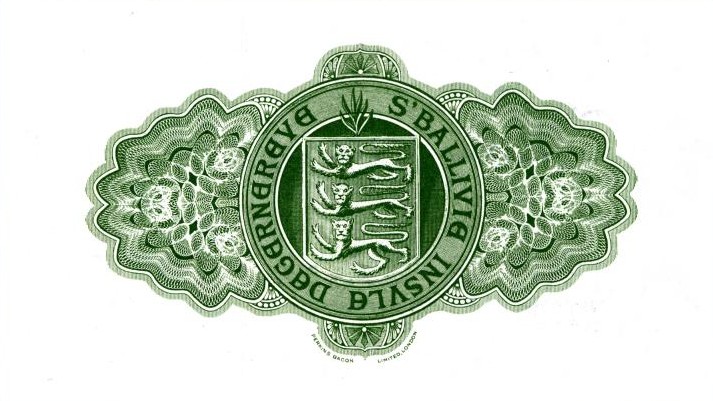Back of Guernsey p43c: 1 Pound from 1966