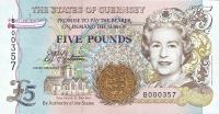 Gallery image for Guernsey p56a: 5 Pounds from 1996