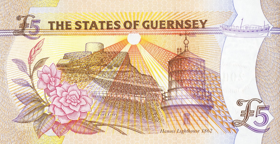 Back of Guernsey p60: 5 Pounds from 2000