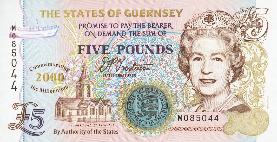 Front of Guernsey p60: 5 Pounds from 2000