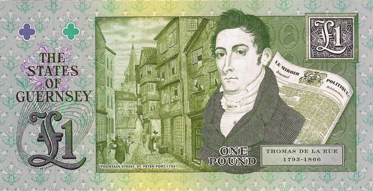 Back of Guernsey p62: 1 Pound from 2013