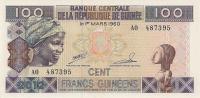 Gallery image for Guinea p35b: 100 Francs from 2012