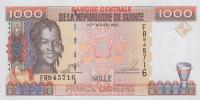 Gallery image for Guinea p37: 1000 Francs