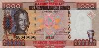 Gallery image for Guinea p40: 1000 Francs from 2006