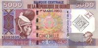 p44a from Guinea: 5000 Francs from 2010