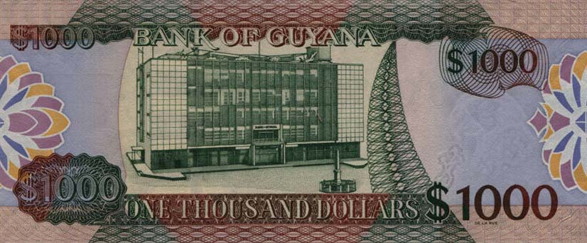 guyana dollars 1000 2006 realbanknotes