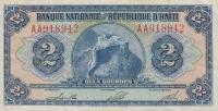 p179a from Haiti: 2 Gourdes from 1951