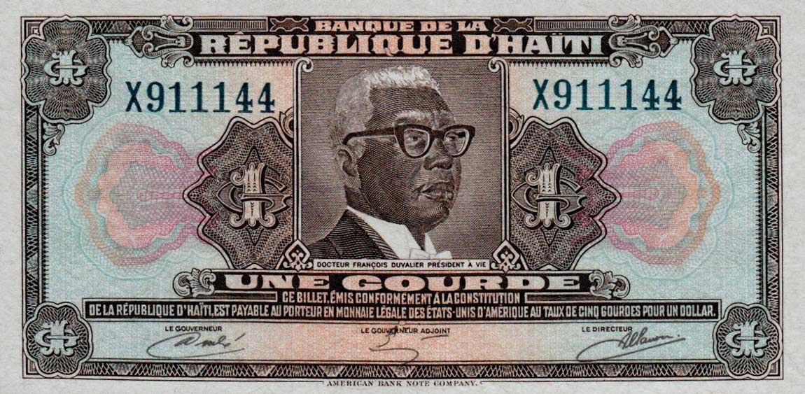 Front of Haiti p230Aa: 1 Gourde from 1980