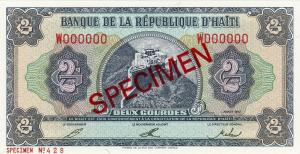 Gallery image for Haiti p260s: 2 Gourdes