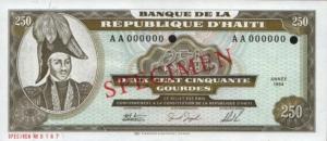 Gallery image for Haiti p263s: 250 Gourdes