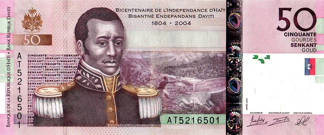 Front of Haiti p274h: 50 Gourdes from 2023