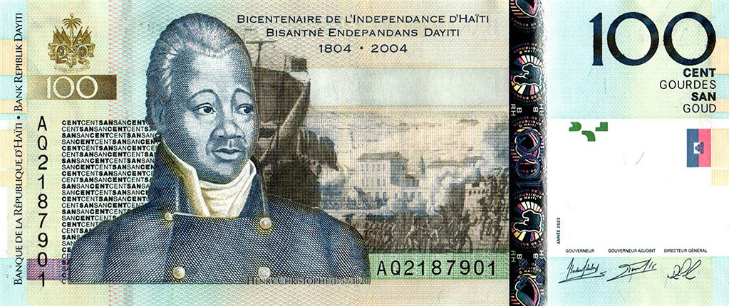 Front of Haiti p275h: 100 Gourdes from 2023