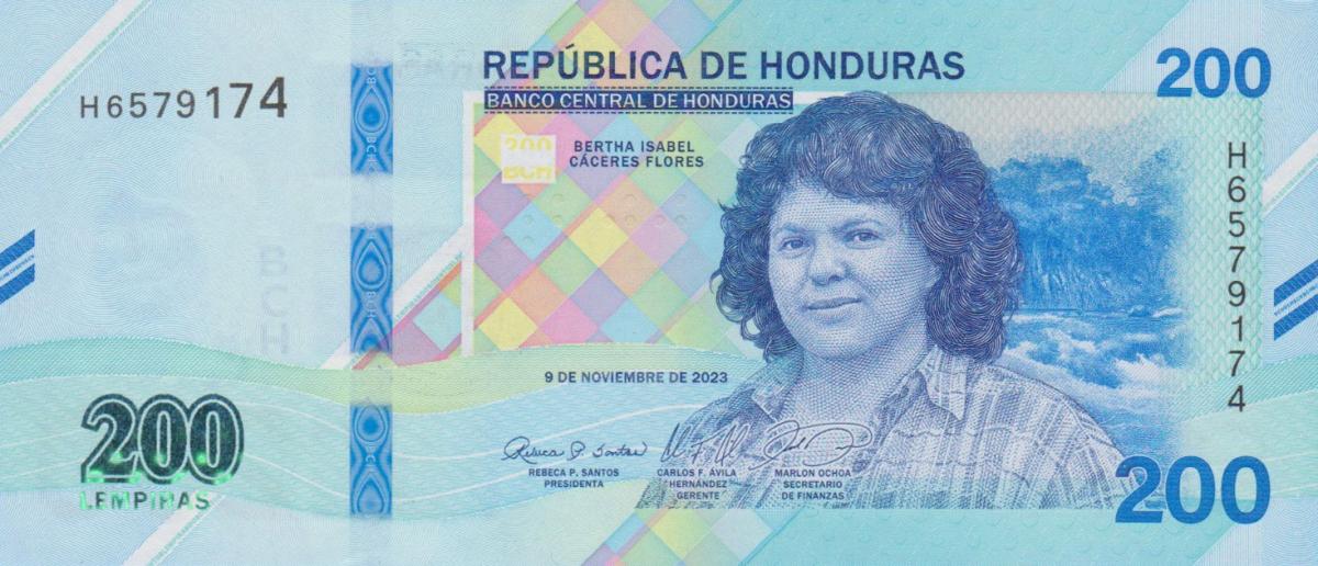 Front of Honduras p113: 200 Lempiras from 2023