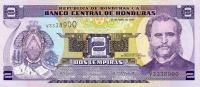 Gallery image for Honduras p80Ag: 2 Lempiras from 2008