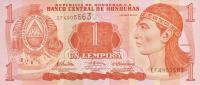 Gallery image for Honduras p89b: 1 Lempira from 2010