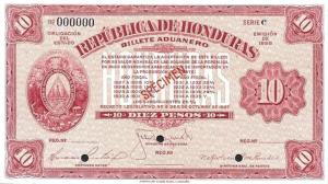Gallery image for Honduras pS165s: 10 Pesos
