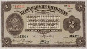 pS167a from Honduras: 2 Lempiras from 1937