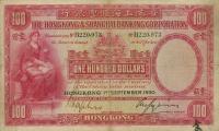 Gallery image for Hong Kong p176a: 100 Dollars