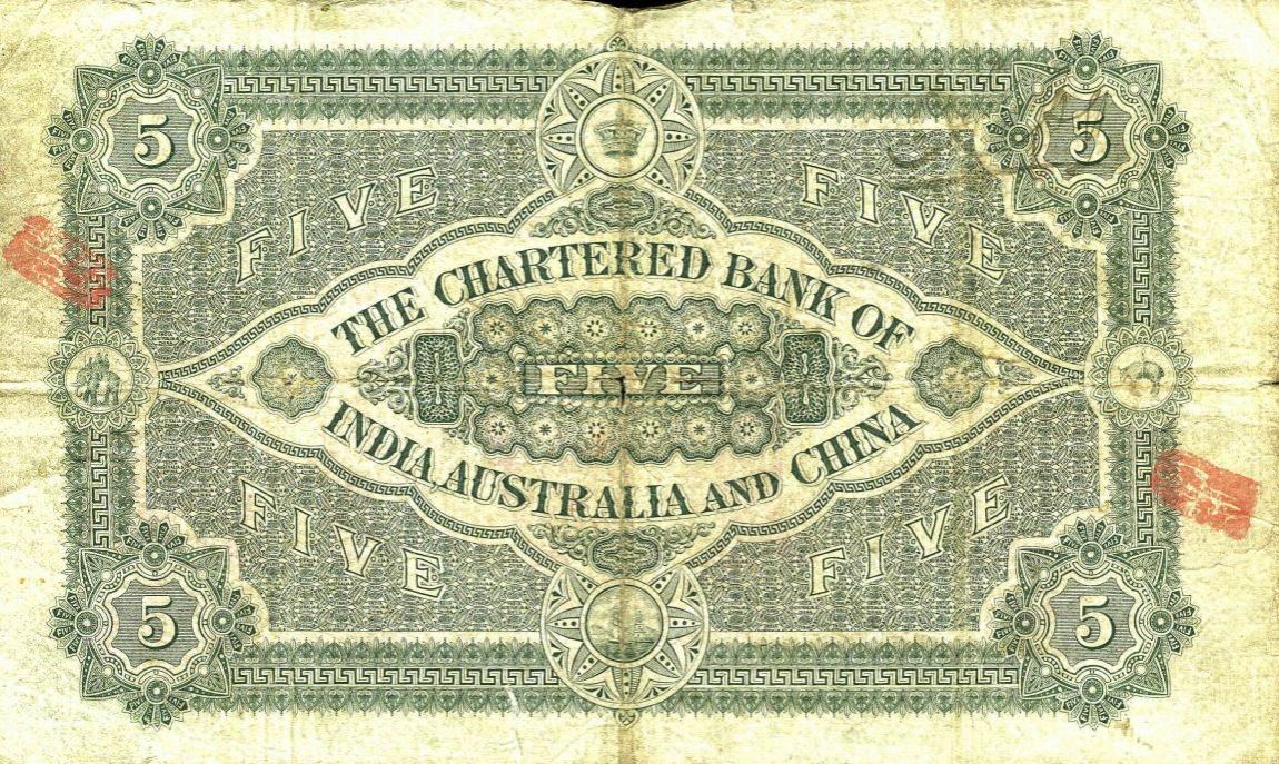 Back of Hong Kong p34: 5 Dollars from 1903