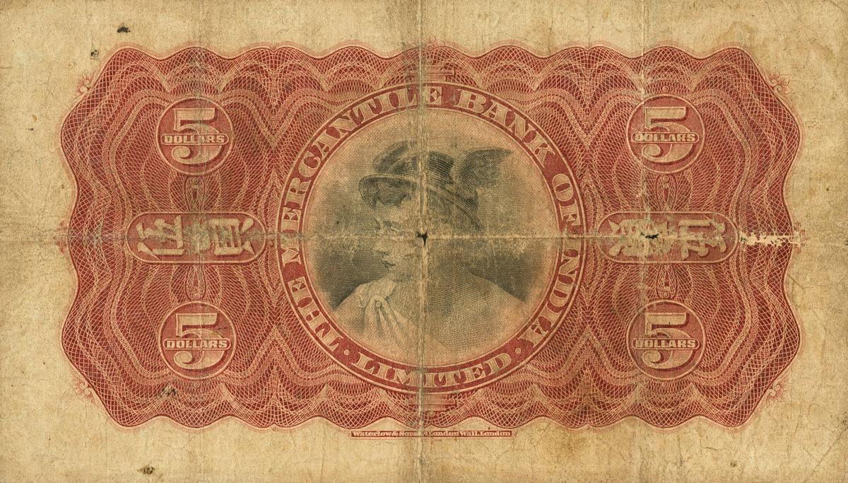 Back of Hong Kong p235a: 5 Dollars from 1912
