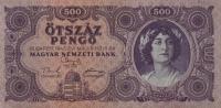 Gallery image for Hungary p117a: 500 Pengo from 1945