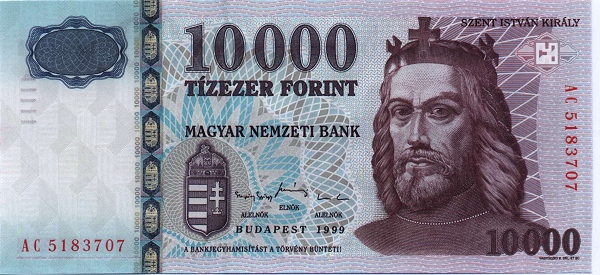 Front of Hungary p183c: 10000 Forint from 1999