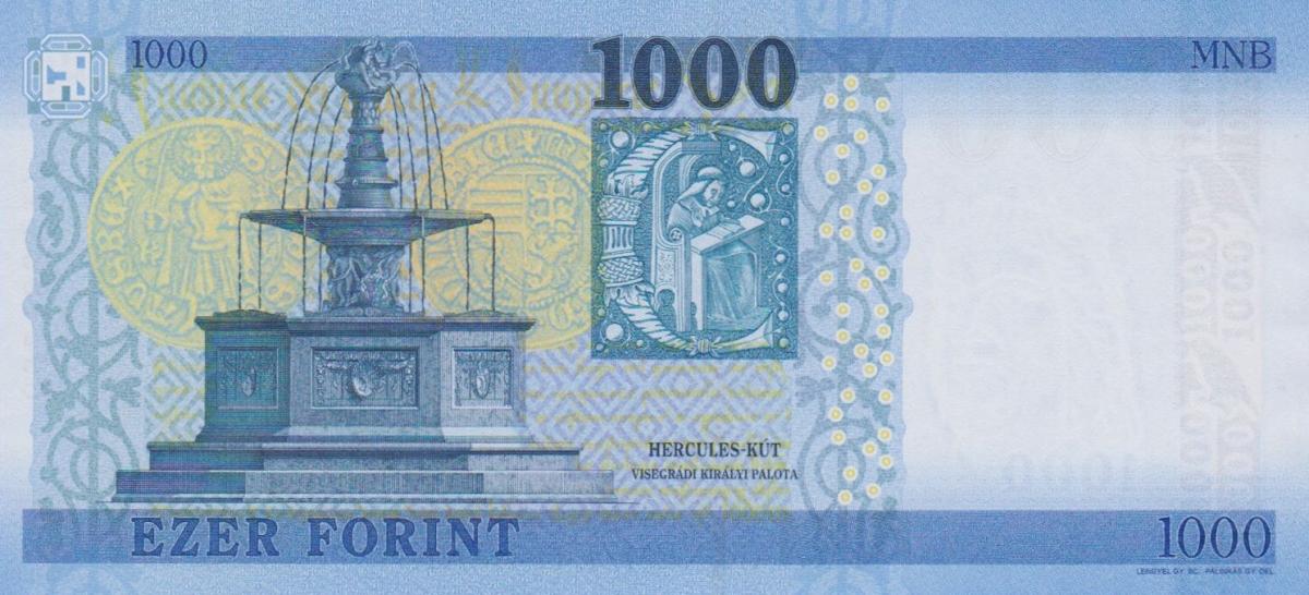 Back of Hungary p203e: 1000 Forint from 2024