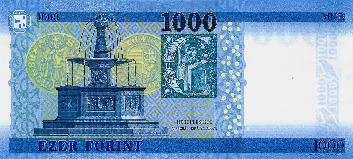 Back of Hungary p203f: 1000 Forint from 2025