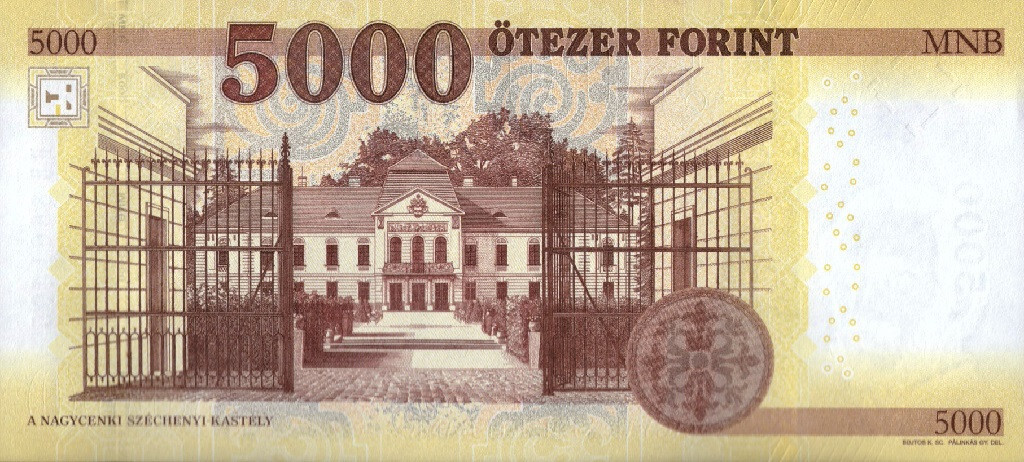 Back of Hungary p205d: 5000 Forint from 2023