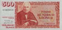 Gallery image for Iceland p58A: 500 Kronur from 2001