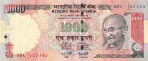 Gallery image for India p100g: 1000 Rupees