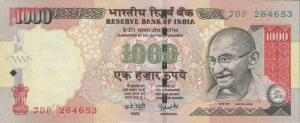 Gallery image for India p100k: 1000 Rupees