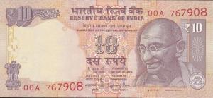 Gallery image for India p102ac: 10 Rupees