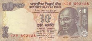 Gallery image for India p102ad: 10 Rupees