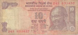 Gallery image for India p102g: 10 Rupees