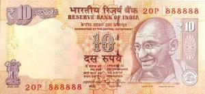 Gallery image for India p102t: 10 Rupees