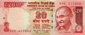 Gallery image for India p103m: 20 Rupees from 2015