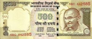 Gallery image for India p106p: 500 Rupees